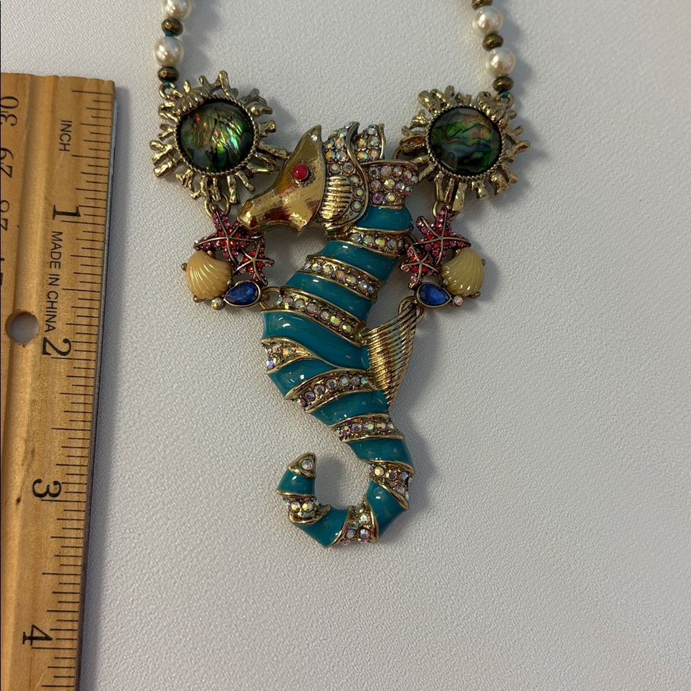 Betsey Johnson seahorse necklace